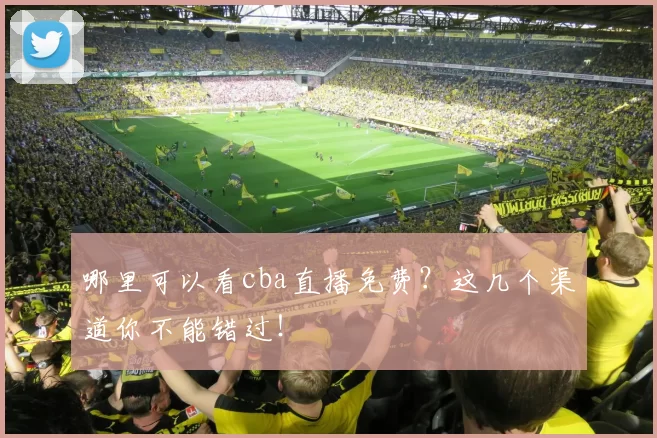 哪里可以看cba直播免费？这几个渠道你不能错过！